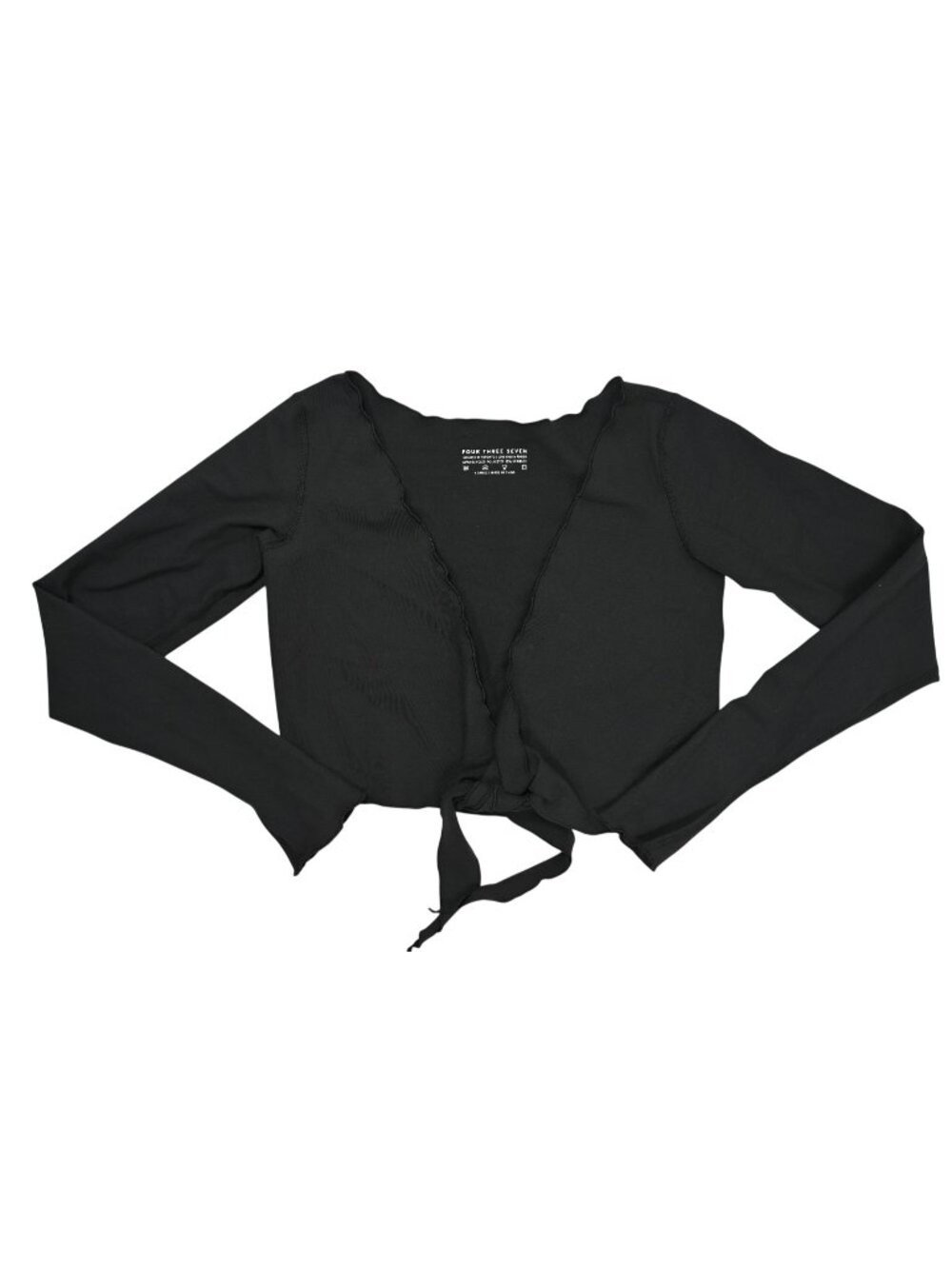 437 The Wrap Top in Black